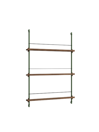 MOEBE - Magasinreol MS.115.1, Smoked Oak/Pine Green