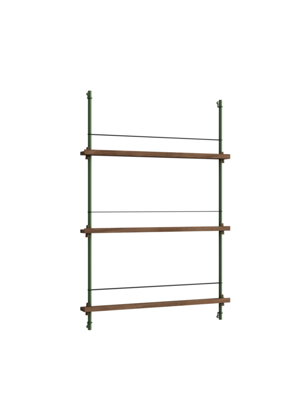 MOEBE - Magasinreol MS.115.1, Smoked Oak/Pine Green
