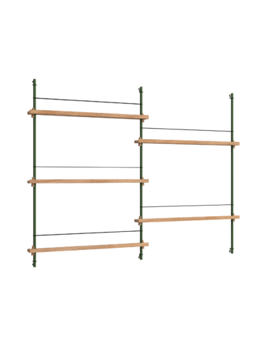 MOEBE - Magasinreol MS.115.2, Eg/Pine Green
