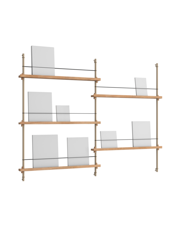MOEBE - Magasinreol MS.115.2, Eg/Warm Grey - Billede 2