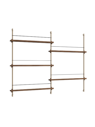 MOEBE - Magasinreol MS.115.2, Smoked Oak/Warm Grey