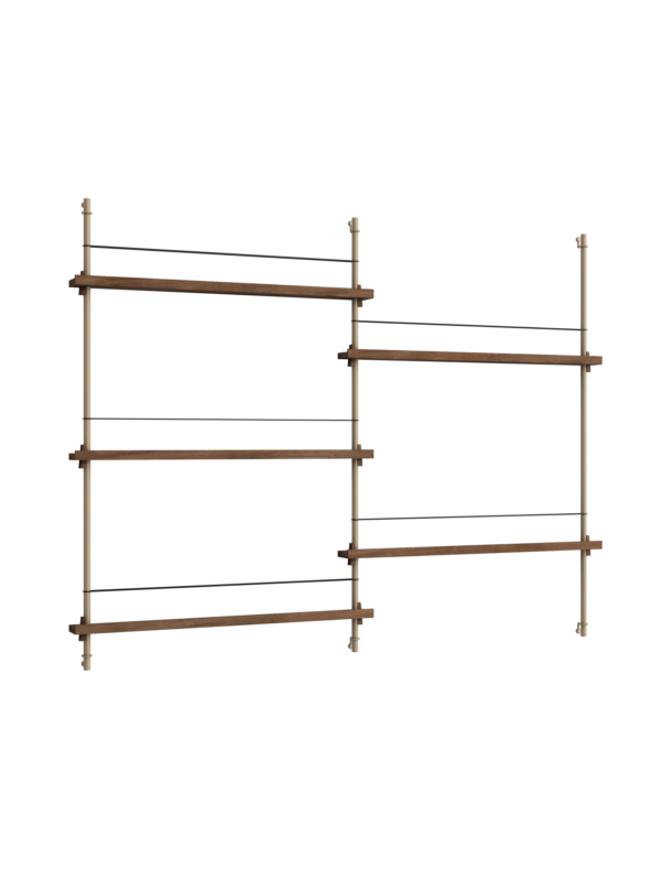 MOEBE - Magasinreol MS.115.2, Smoked Oak/Warm Grey