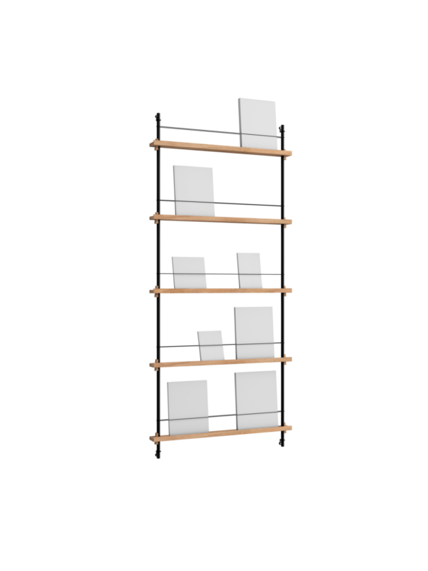 MOEBE - Magasinreol MS.180.1, Eg/Sort - Billede 2