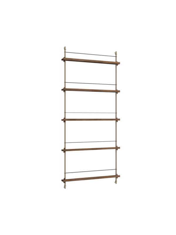 MOEBE - Magasinreol MS.180.1, Smoked Oak/Warm Grey