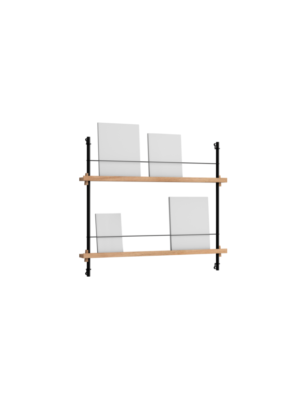 MOEBE - Magasinreol MS.65.1, Eg/Sort - Billede 2