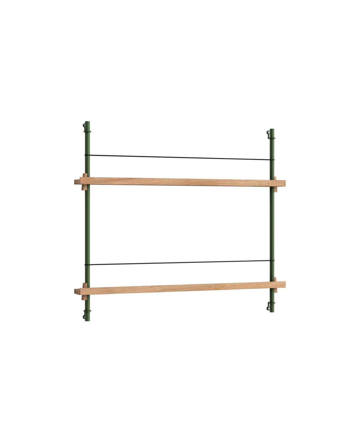 MOEBE - Magasinreol MS.65.1, Eg/Pine Green