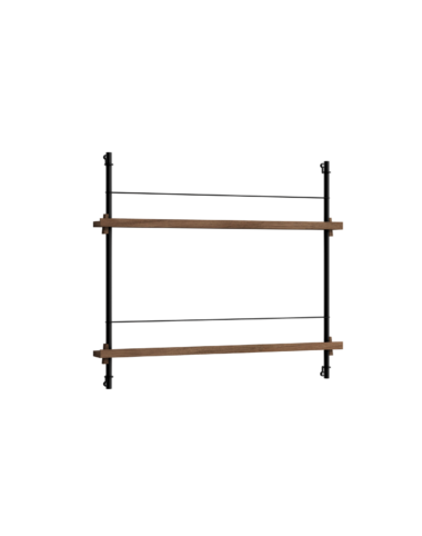 MOEBE - Magasinreol MS.65.1, Smoked Oak/Sort