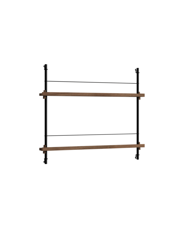 MOEBE - Magasinreol MS.65.1, Smoked Oak/Sort