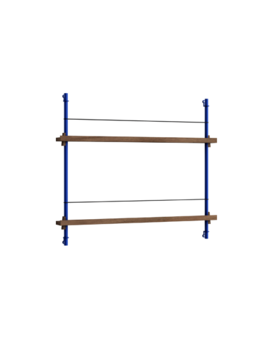 MOEBE - Magasinreol MS.65.1, Smoked Oak/Deep Blue