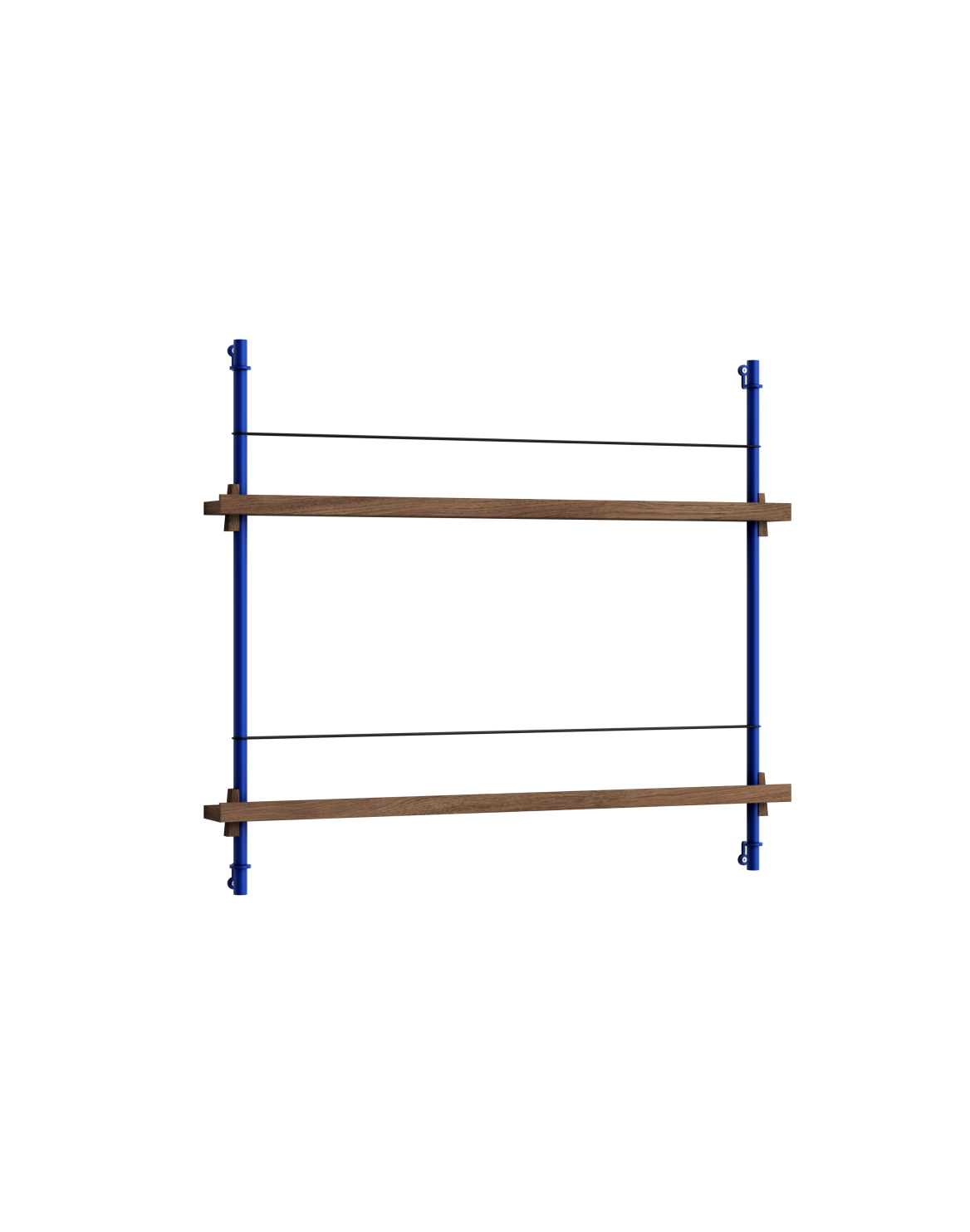 MOEBE - Magasinreol MS.65.1, Smoked Oak/Deep Blue