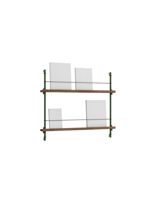 MOEBE - Magasinreol MS.65.1, Smoked Oak/Pine Green - Billede 2