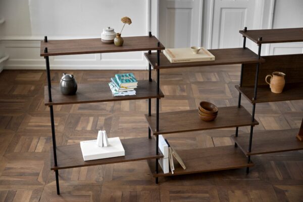 MOEBE - Reolsystem S.115.2.A, Smoked Oak/Sort - Billede 2