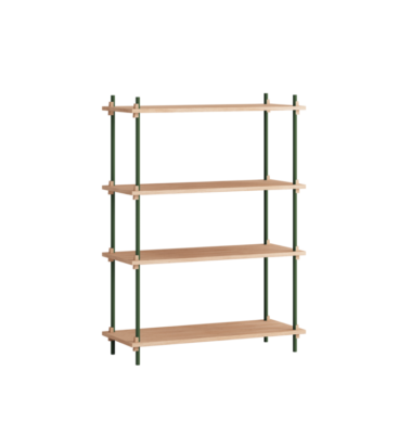 MOEBE - Reolsystem S.115.1.A, Eg/Pine Green
