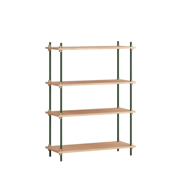 MOEBE - Reolsystem S.115.1.A, Eg/Pine Green