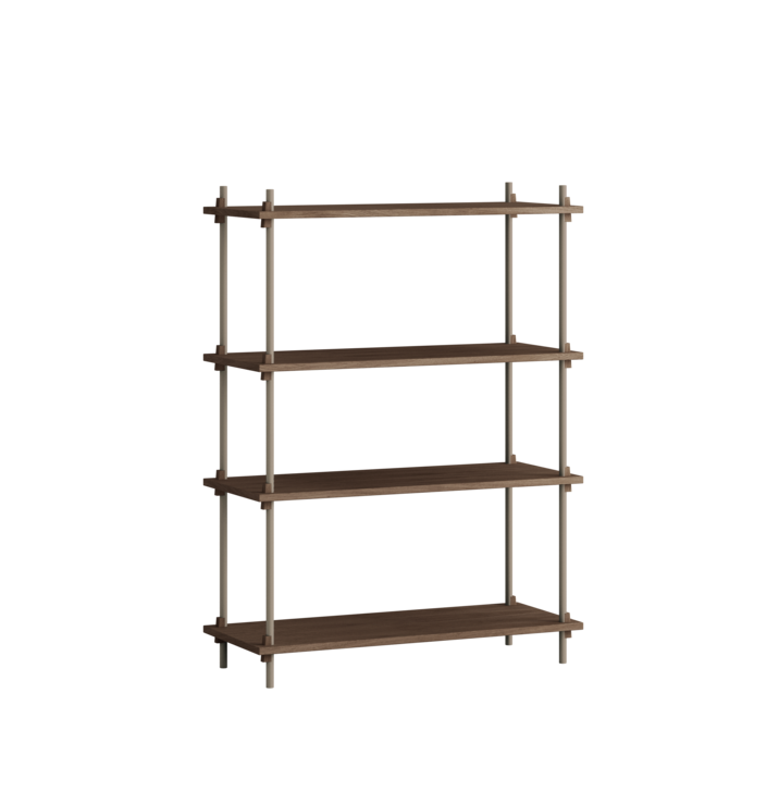MOEBE - Reolsystem S.115.1.A, Smoked Oak/Warm Grey