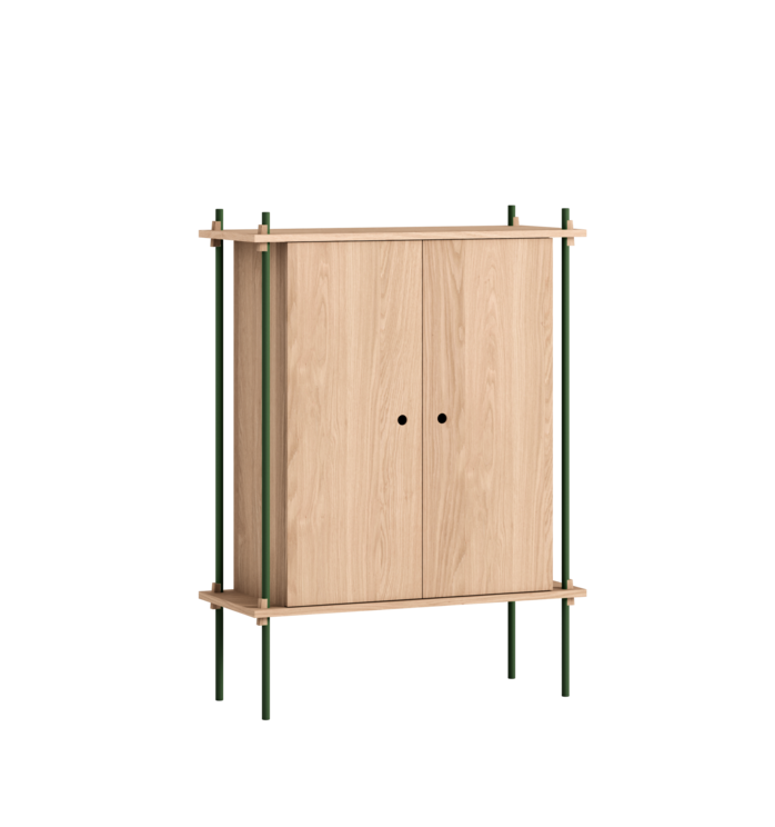 MOEBE - Reolsystem S.115.1.C, Eg/Pine Green