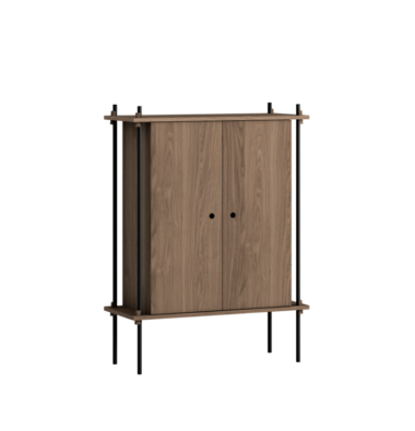 MOEBE - Reolsystem S.115.1.C, Smoked Oak/Sort