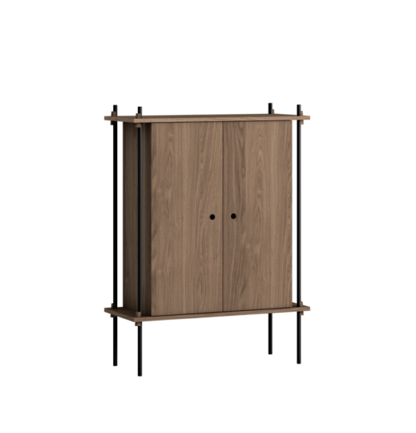 MOEBE - Reolsystem S.115.1.C, Smoked Oak/Sort