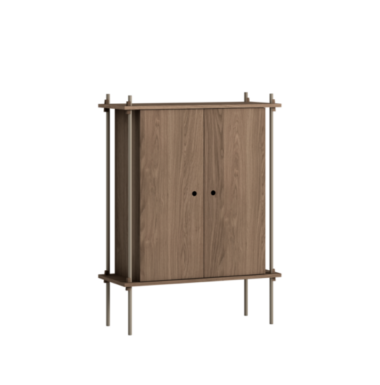 MOEBE - Reolsystem S.115.1.C, Smoked Oak/Warm Grey