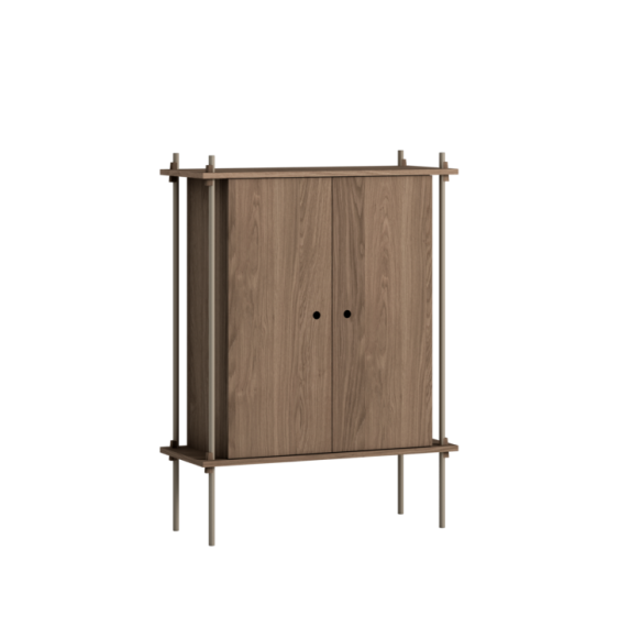 MOEBE - Reolsystem S.115.1.C, Smoked Oak/Warm Grey