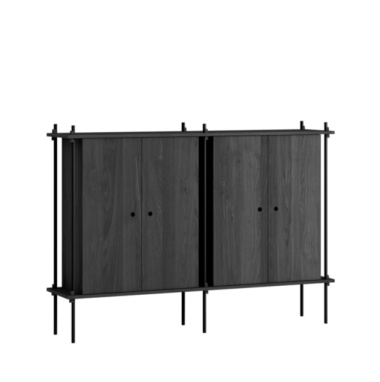 MOEBE - Reolsystem S.115.2.E, Sort
