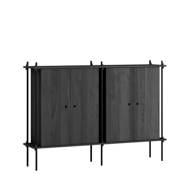 MOEBE - Reolsystem S.115.2.E, Sort