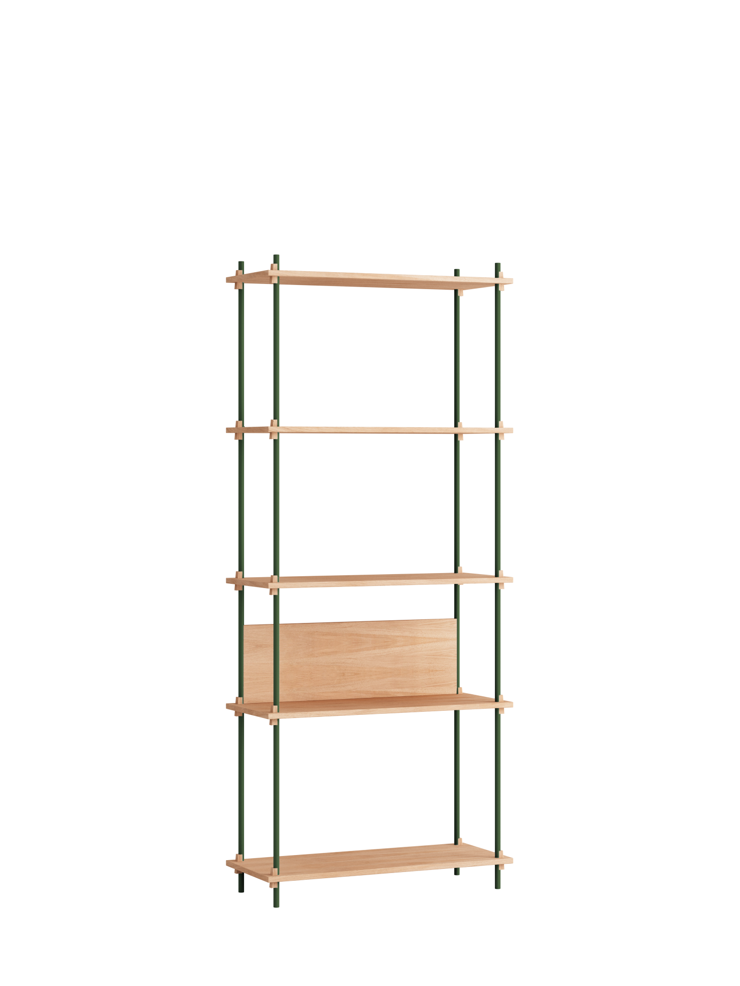MOEBE - Reolsystem S.200.1.A, Eg/Pine Green