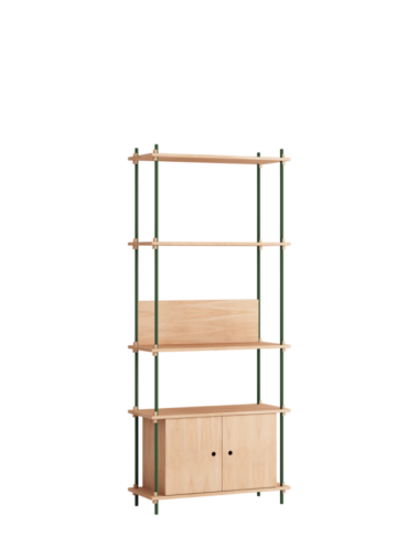 MOEBE - Reolsystem S.200.1.B, Eg/Pine Green