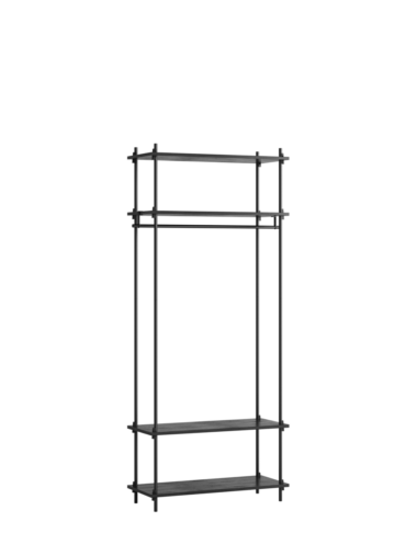 MOEBE - Reolsystem S.200.1.F, Sort