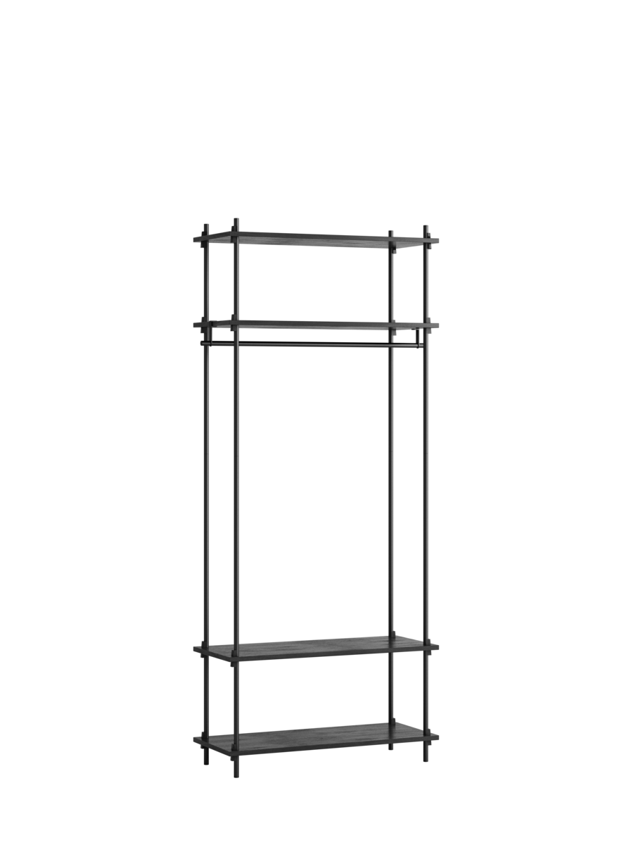 MOEBE - Reolsystem S.200.1.F, Sort