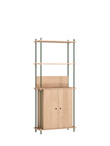 MOEBE - Reolsystem S.200.1.H, Eg/Pine Green