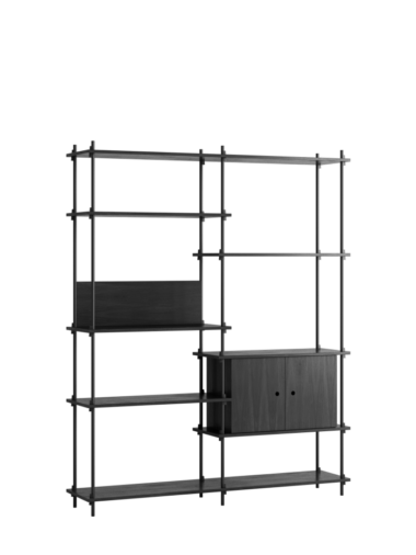 MOEBE - Reolsystem S.200.2.C, Sort