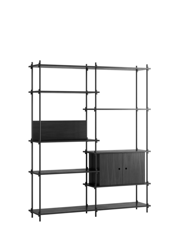 MOEBE - Reolsystem S.200.2.C, Sort