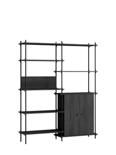 MOEBE - Reolsystem S.200.2.I, Sort