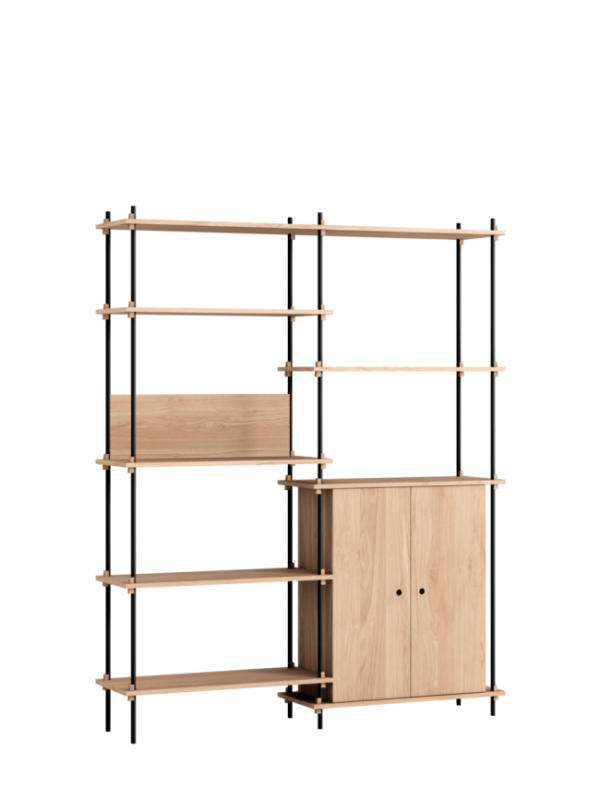 MOEBE - Reolsystem S.200.2.I, Eg/Sort
