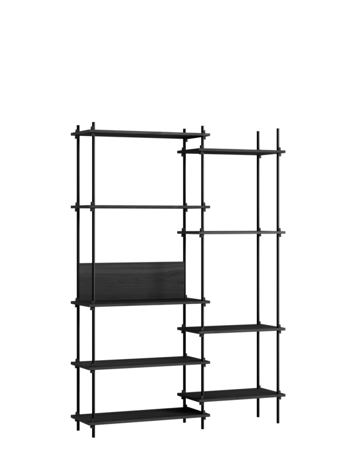 MOEBE - Reolsystem S.200.2.J, Sort