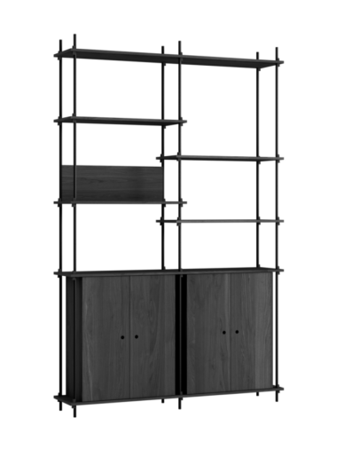 MOEBE - Reolsystem S.255.2.H, Sort
