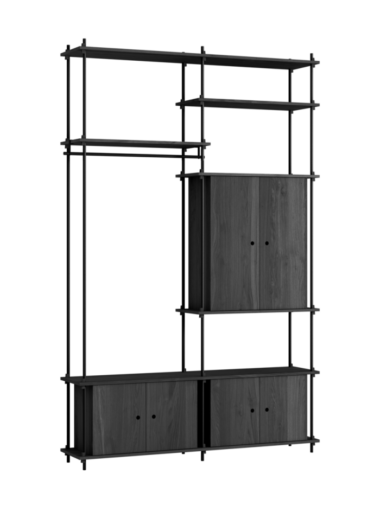 MOEBE - Reolsystem S.255.2.J, Sort