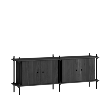 MOEBE - Reolsystem S.65.2.D, Sort
