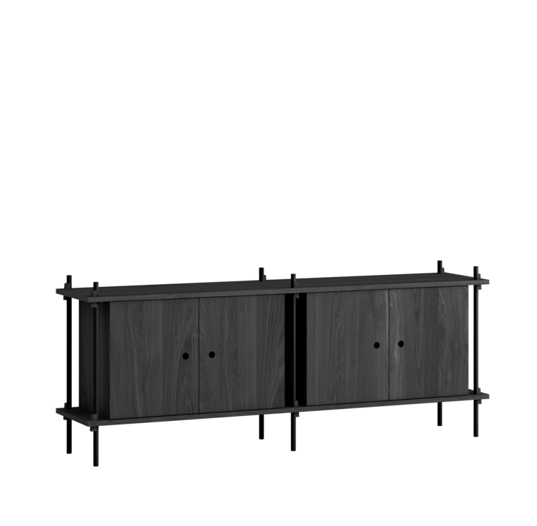 MOEBE - Reolsystem S.65.2.D, Sort