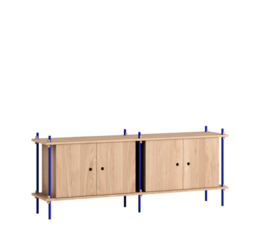 MOEBE - Reolsystem S.65.2.D, Eg/Deep Blue