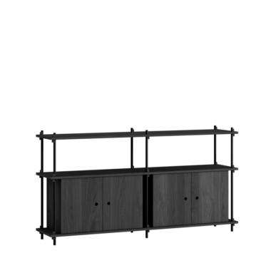 MOEBE - Reolsystem S.85.2.D, Sort