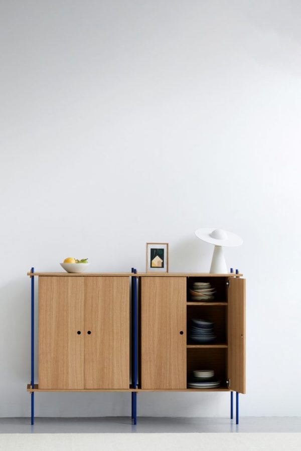 MOEBE - Reolsystem S.115.2.E, Smoked Oak/Sort - Billede 3