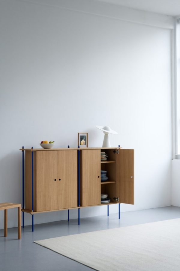 MOEBE - Reolsystem S.115.1.C, Eg/Sort - Billede 3