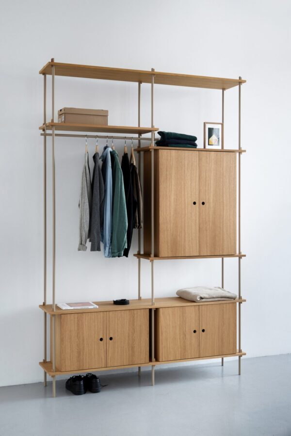 MOEBE - Reolsystem S.200.2.I, Eg/Pine Green - Billede 2