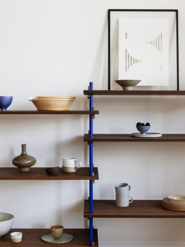 MOEBE - Reolsystem S.115.2.A, Smoked Oak/Deep Blue - Billede 3