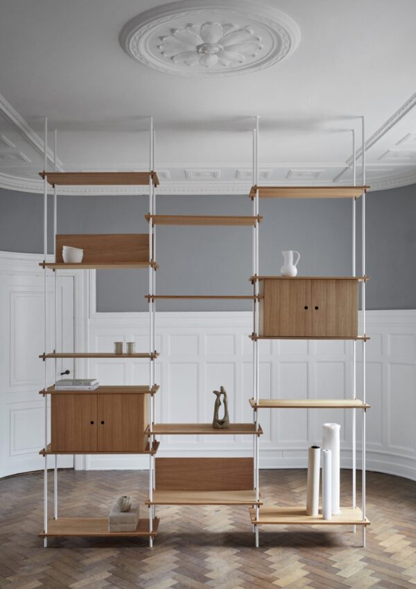 MOEBE - Reolsystem S.200.2.H, Eg/Warm Grey - Billede 2