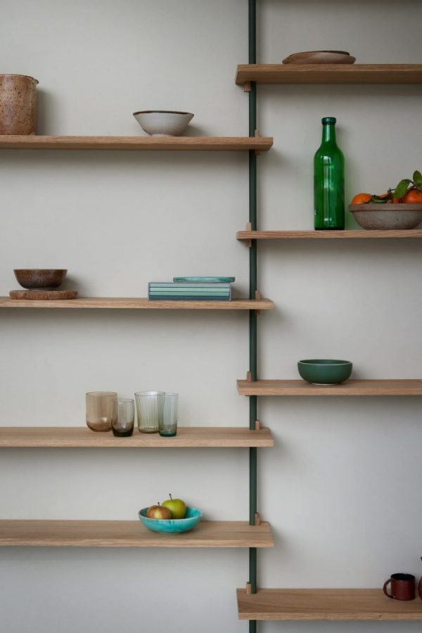 MOEBE - Hyldesystem WS.115.2.B, Smoked Oak/Pine Green - Billede 4