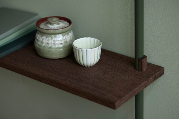 MOEBE - Hyldesystem WS.65.2, Smoked Oak/Pine Green - Billede 2