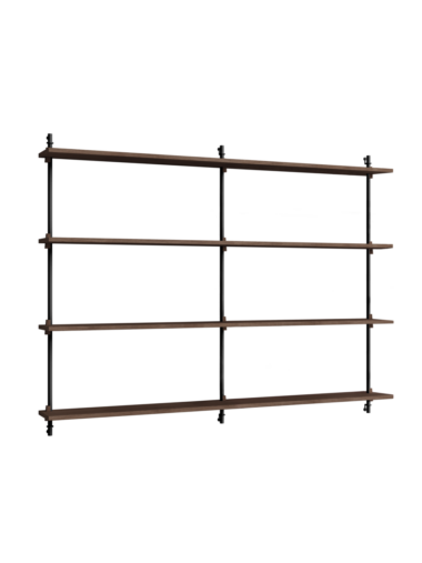 MOEBE - Hyldesystem WS.115.2.B, Smoked Oak/Sort